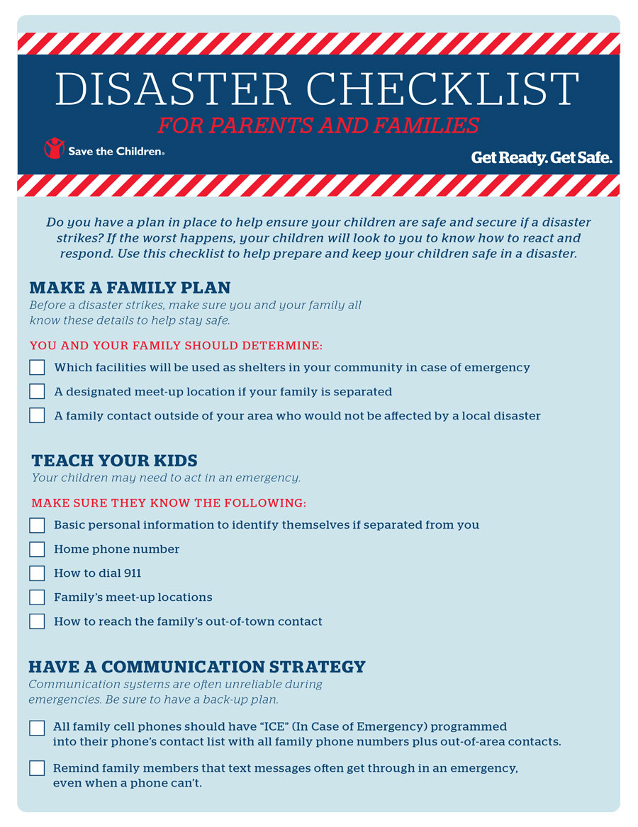 Be Prepared: Emergency Preparation Checklist for Families with